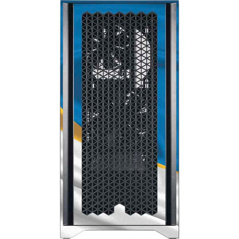 NFL Los Angeles Chargers Corsair 4000D Tempered Glass Mid-Tower ATX Case Skin