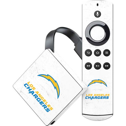 NFL Los Angeles Chargers Distressed Amazon Fire TV Skin