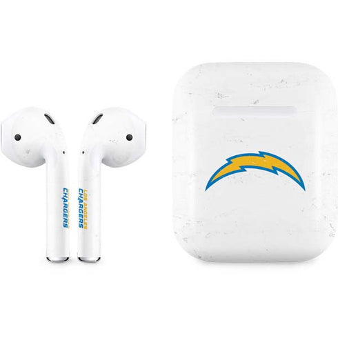 NFL Los Angeles Chargers Distressed Apple AirPods Skin