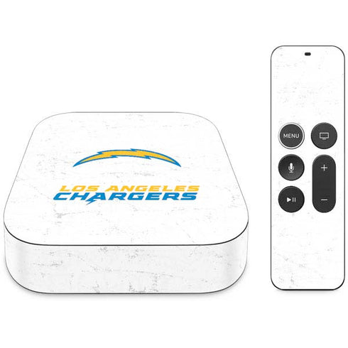 NFL Los Angeles Chargers Distressed Apple TV Skin