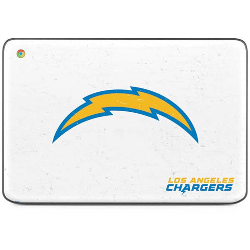 NFL Los Angeles Chargers Distressed HP Chromebook Skin