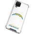 NFL Los Angeles Chargers Distressed Galaxy A12 Clear Case