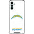 NFL Los Angeles Chargers Distressed Galaxy A13 5G Clear Case