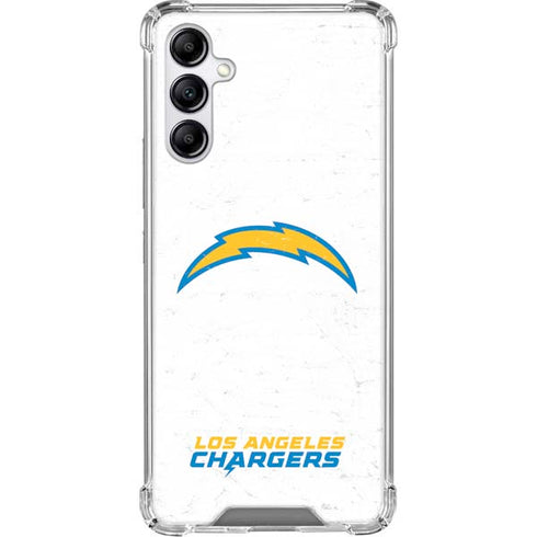 NFL Los Angeles Chargers Distressed Galaxy A15 5G Clear Case