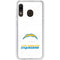 NFL Los Angeles Chargers Distressed Galaxy A20 Clear Case