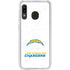 NFL Los Angeles Chargers Distressed Galaxy A20 Clear Case