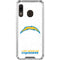 NFL Los Angeles Chargers Distressed Galaxy A30 Clear Case
