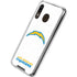 NFL Los Angeles Chargers Distressed Galaxy A30 Clear Case