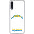 NFL Los Angeles Chargers Distressed Galaxy A50 Clear Case