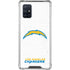 NFL Los Angeles Chargers Distressed Galaxy A71 5G Clear Case