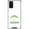NFL Los Angeles Chargers Distressed Galaxy Note20 5G Clear Case