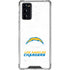 NFL Los Angeles Chargers Distressed Galaxy Note20 5G Clear Case