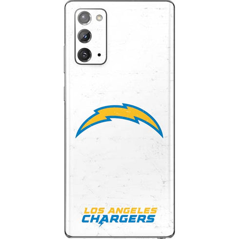 NFL Los Angeles Chargers Distressed Galaxy Note20 5G Skin