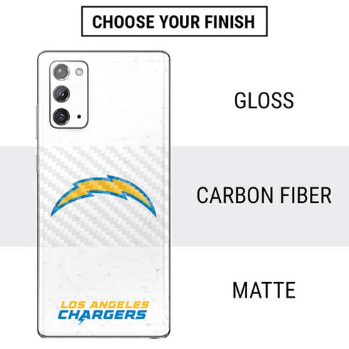 NFL Los Angeles Chargers Distressed Galaxy Note20 5G Skin
