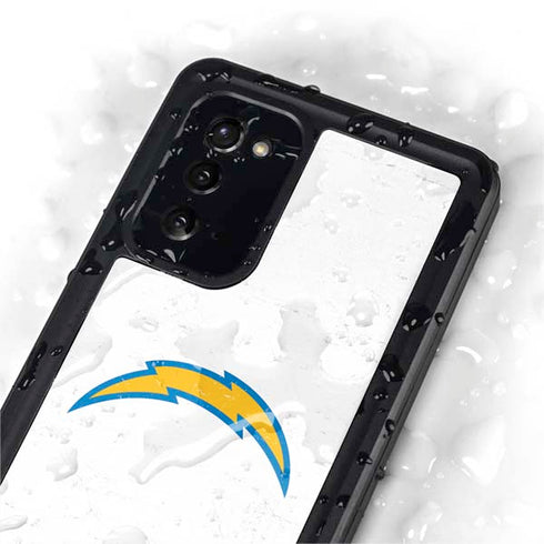NFL Los Angeles Chargers Distressed Galaxy Note20 5G Waterproof Case