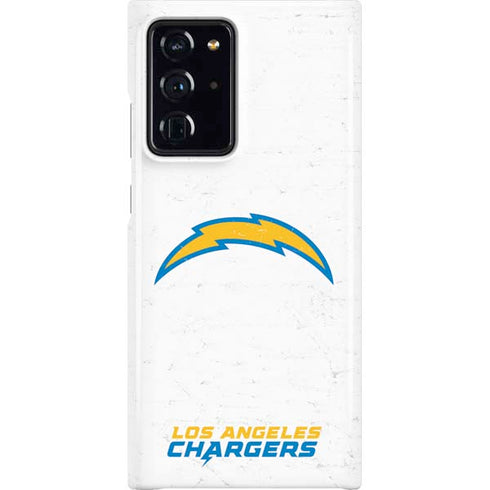 NFL Los Angeles Chargers Distressed Galaxy Note20 Ultra 5G Lite Case