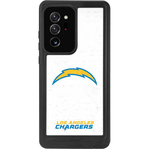 NFL Los Angeles Chargers Distressed Galaxy Note20 Ultra 5G Waterproof Case