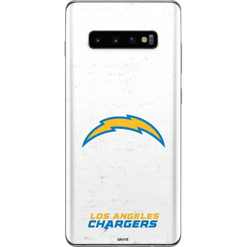 NFL Los Angeles Chargers Distressed Galaxy S10 Plus Skin