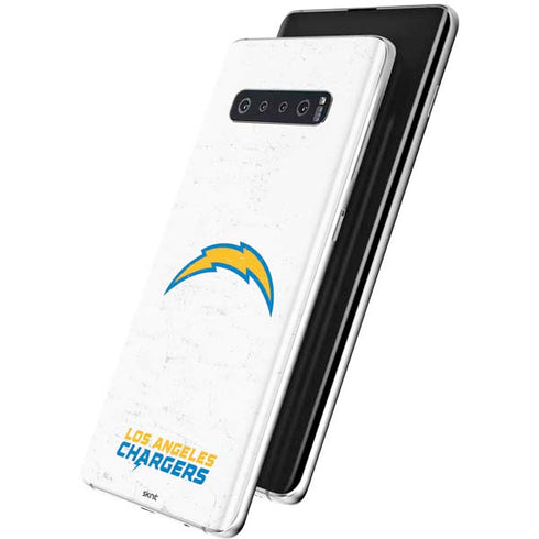 NFL Los Angeles Chargers Distressed Galaxy S10 Plus Skin