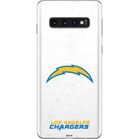 NFL Los Angeles Chargers Distressed Galaxy S10 Skin