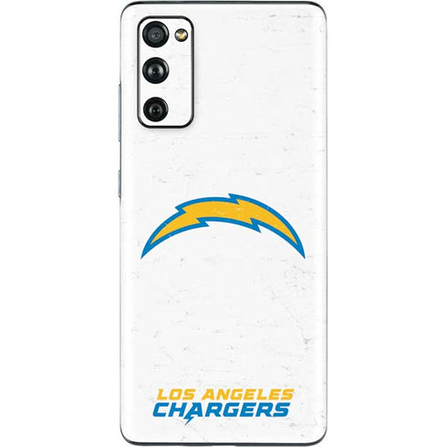 NFL Los Angeles Chargers Distressed Galaxy S20 Fan Edition Skin