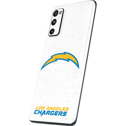 NFL Los Angeles Chargers Distressed Galaxy S20 Fan Edition Skin