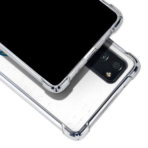 NFL Los Angeles Chargers Distressed Galaxy S20 FE Clear Case