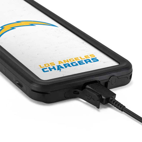 NFL Los Angeles Chargers Distressed Galaxy S20 Plus Waterproof Case