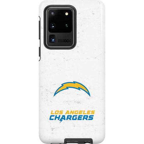 NFL Los Angeles Chargers Distressed Galaxy S20 Ultra 5G Pro Case