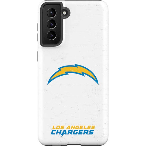 NFL Los Angeles Chargers Distressed Galaxy S21 FE Pro Case