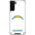 NFL Los Angeles Chargers Distressed Galaxy S21 Plus 5G Clear Case