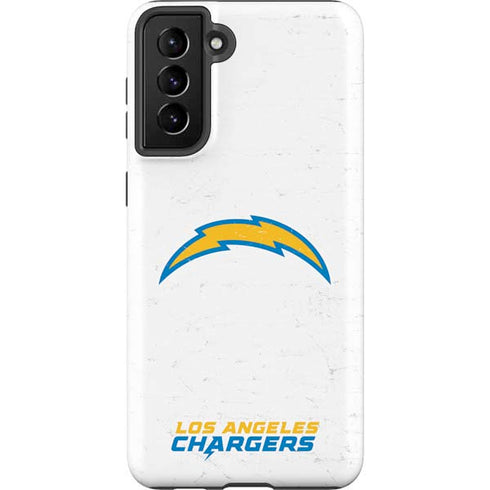 NFL Los Angeles Chargers Distressed Galaxy S21 Plus 5G Pro Case
