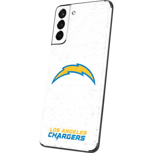 NFL Los Angeles Chargers Distressed Galaxy S21 Plus 5G Skin