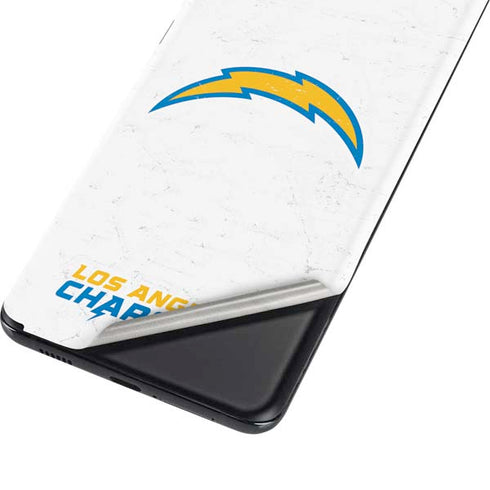 NFL Los Angeles Chargers Distressed Galaxy S21 Plus 5G Skin