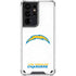 NFL Los Angeles Chargers Distressed Galaxy S21 Ultra 5G Clear Case