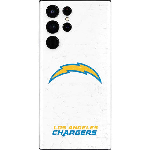 NFL Los Angeles Chargers Distressed Galaxy S22 Ultra Skin