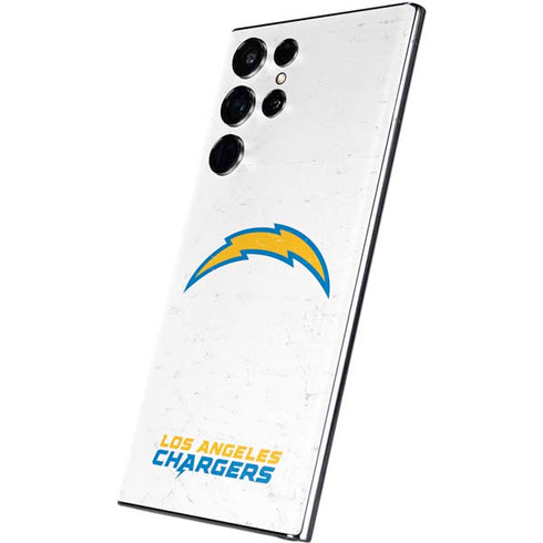 NFL Los Angeles Chargers Distressed Galaxy S22 Ultra Skin