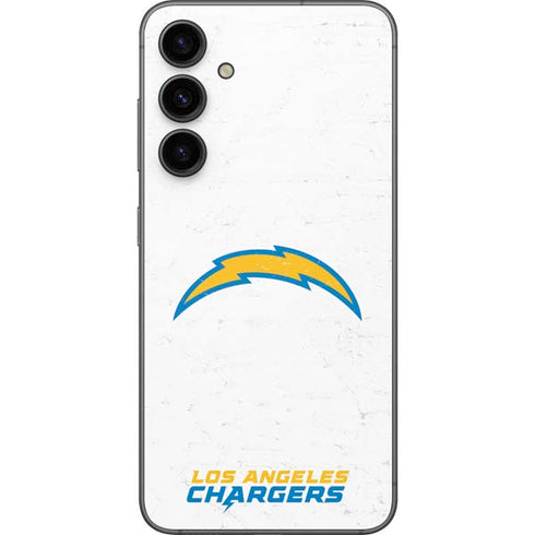 NFL Los Angeles Chargers Distressed Galaxy S23 FE Skin