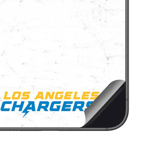 NFL Los Angeles Chargers Distressed Galaxy S23 FE Skin