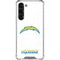 NFL Los Angeles Chargers Distressed Galaxy S23 Plus Clear Case