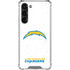 NFL Los Angeles Chargers Distressed Galaxy S23 Plus Clear Case