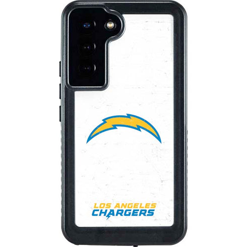 NFL Los Angeles Chargers Distressed Galaxy S23 Plus Waterproof Case