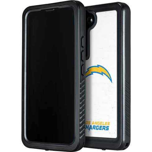 NFL Los Angeles Chargers Distressed Galaxy S23 Plus Waterproof Case
