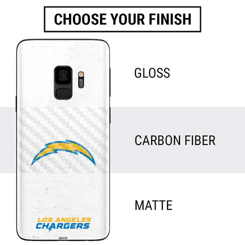 NFL Los Angeles Chargers Distressed Galaxy S9 Skin