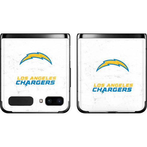 NFL Los Angeles Chargers Distressed Galaxy Z Flip Skin