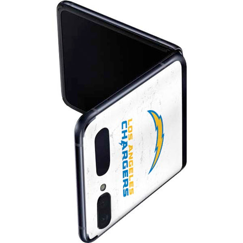 NFL Los Angeles Chargers Distressed Galaxy Z Flip Skin