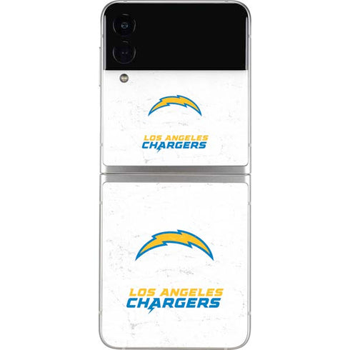 NFL Los Angeles Chargers Distressed Galaxy Z Flip3 5G Skin