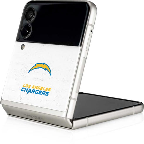 NFL Los Angeles Chargers Distressed Galaxy Z Flip3 5G Skin