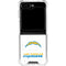 NFL Los Angeles Chargers Distressed Galaxy Z Flip5 5G Clear Case