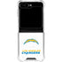 NFL Los Angeles Chargers Distressed Galaxy Z Flip5 5G Clear Case